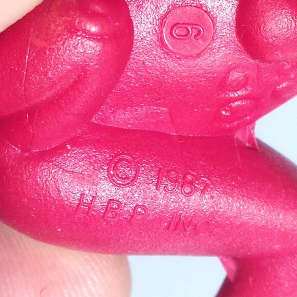 Vintage Flintstones Small Dino Rubber Toy Cereal Prize Hanna Barbera 1987 2 inch - Picture 8 of 9